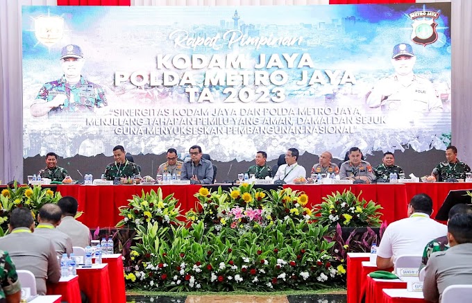 Tingkatkan Sinergitas, Kodam Jaya dan Polda Metro Jaya Gelar Rapim