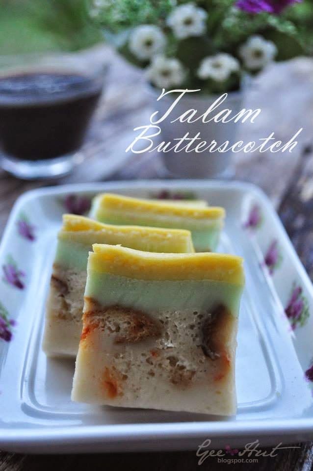 Kuih talam butterscotch recipes - kuih talam butterscotch 
