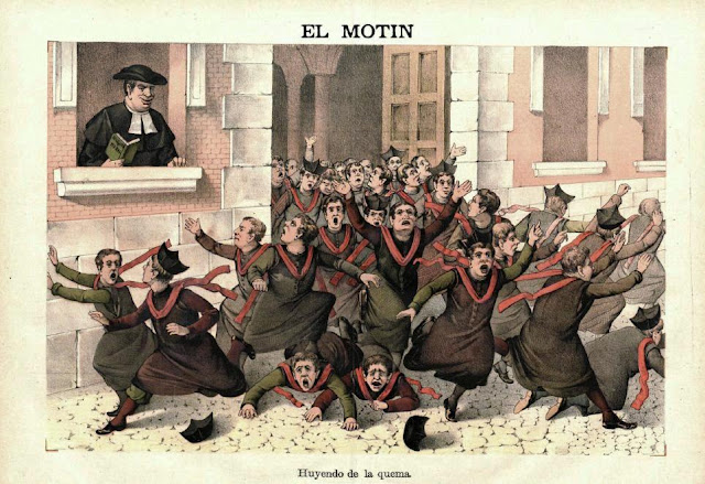 Caricatura publicada en El Motín, 1-4-1888