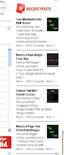 Membuat Recent Post With Thumbnails - khamardos blog