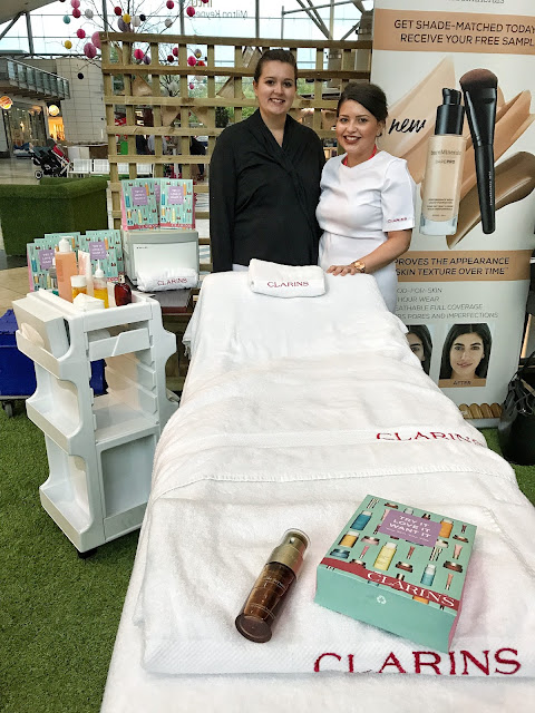 intu, Style Garden, Milton Keynes, Love MK, MK Blogger, Fashion, AW17, Clarins, Skin Spa, Treatment rooms, Beauty, Debenhams