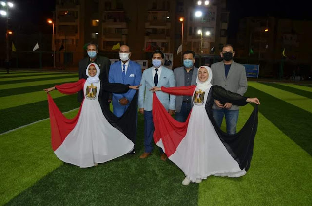 حفل مبهر في إفتتاح بطولة كأس مصر الأولي للميني فوتبول والإحتفال بذكري إنتصارات العاشر من رمضان