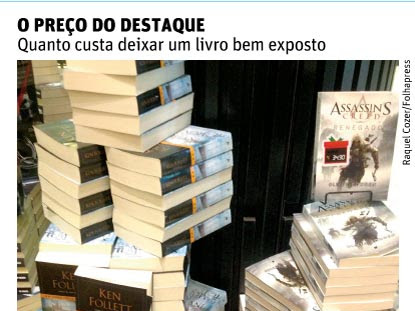 Livrarias: Quanto custa deixar um livro bem exposto?