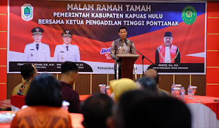 Bupati Fransiskus Diaan Bicara Hukum Adat di Hadapan Ketua Pengadilan Tinggi Pontianak