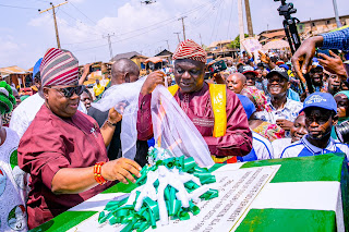 Governor of Osun State, Ademola Adeleke, commissions the second phase of the dualisation of Osogbo-Ikirun-Ila Odo (KWSB) road