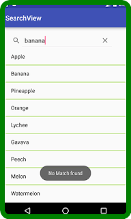 Tampilan Penelusuran Android (SearchView)