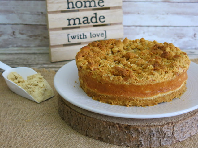 CHEESECAKE DE GOFIO Y ALMENDRA