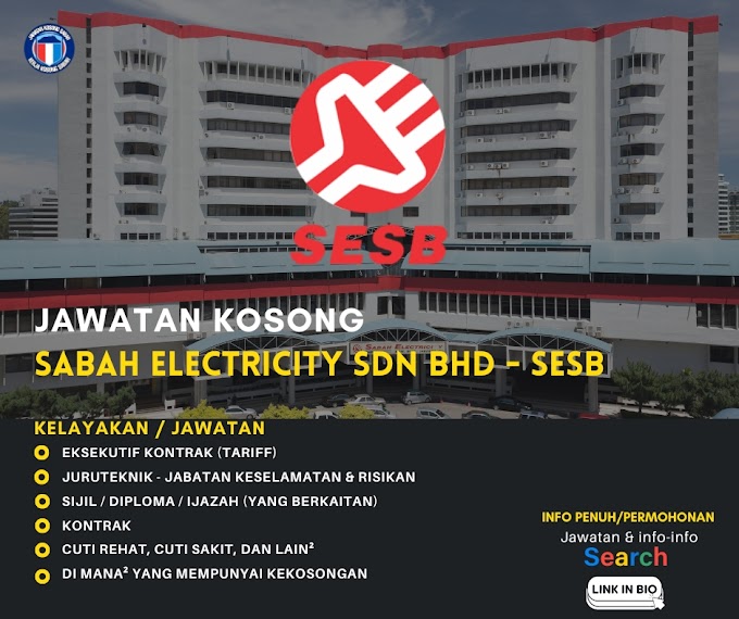 Jawatan Kosong Sabah Electricity (SESB) - eRecruit