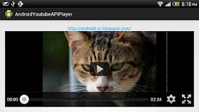 Simple example using YouTube Android Player API