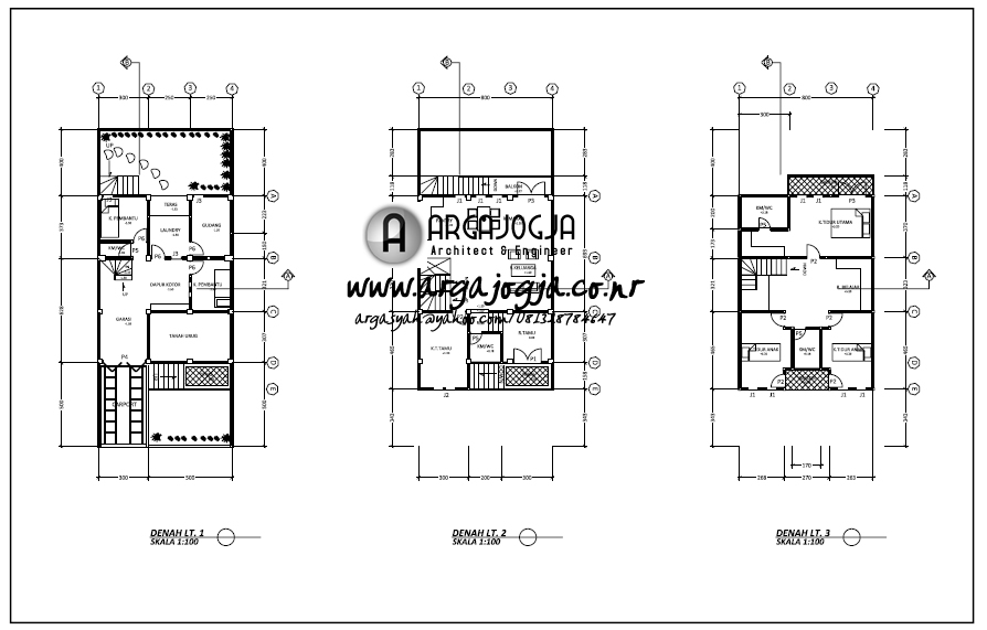 Contoh Gambar  Kerja  dan Desain Jasa Desain Paket A