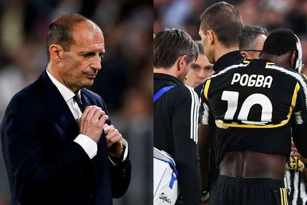 Allegri Expresses Disappointment as Pogba Suffers Another Setback: 'We Are All Sad'