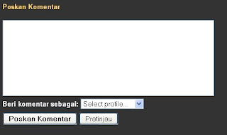 kotak komentar blogger