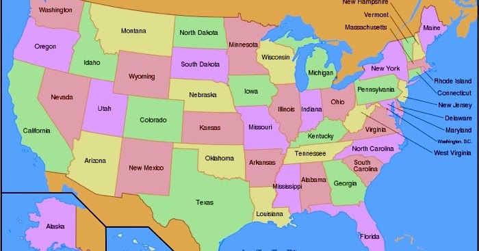 Printable Map of USA Printable Map of USA