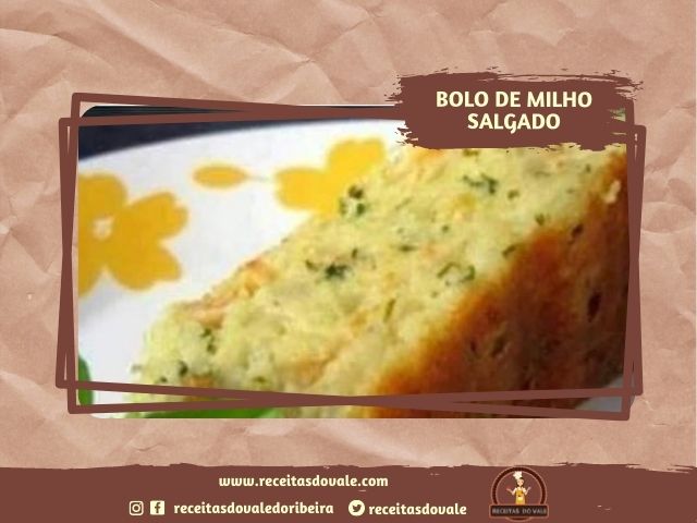 Receita de Bolo de Milho Salgado