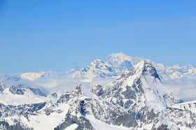 Mont Blanc widziany ze szczytu Dom