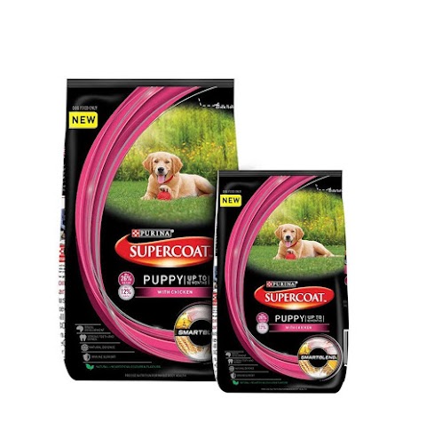 DOGS PRODUCTS (PURINA SUPERCOAT Puppy Dry Dog Food - 8Kg (with 2kg Free)