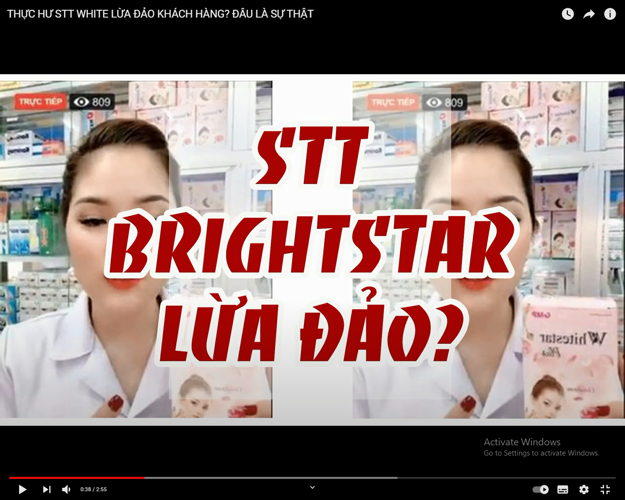 STT WHITE lừa đảo