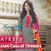 Latest Asian Casual Dresses Trend - Casual Blended Shalwar Kameez Suits