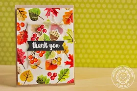 Sunny Studio Stamps: Autumn Splendor Distress Watercolored Fall Leaves Card by Eloise.