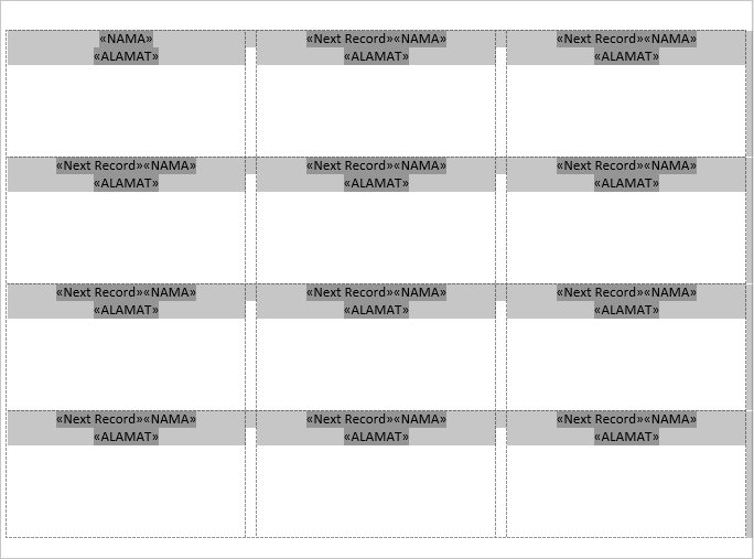 Cara Praktis Membuat Format Label Undangan di MS Word Cara Membuat Format Label Undangan di MS Word