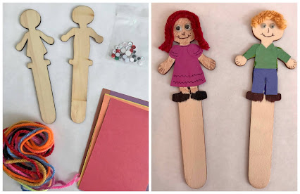 Stick-puppet craft, DIY stick puppets