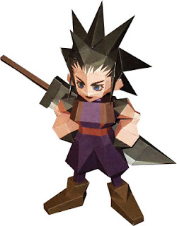 Final Fantasy VII Zack Fair Papercraft