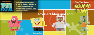 Burger King toys Spongebobs Truth or Square 2009 - Patrick, Spongebob, Sandy, Squidward