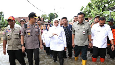 Atasi Banjir Luapan Kali Lamong, Gubernur Khofifah Sebut Pembuatan Tanggul Bisa Jadi Solusi Jangka Panjang