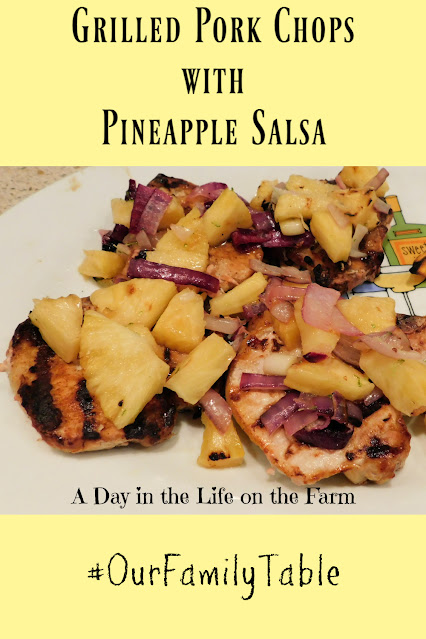 Grilled Pork Chops with Pineapple Salsa pin