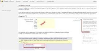 cara verifikasi pin di google adsense