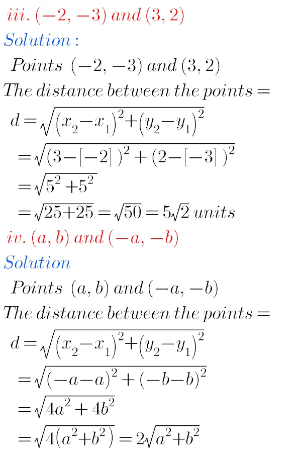 CO-ORDINATE  GEOMETRY  EXCERCISE-7.1   Q.NO.1