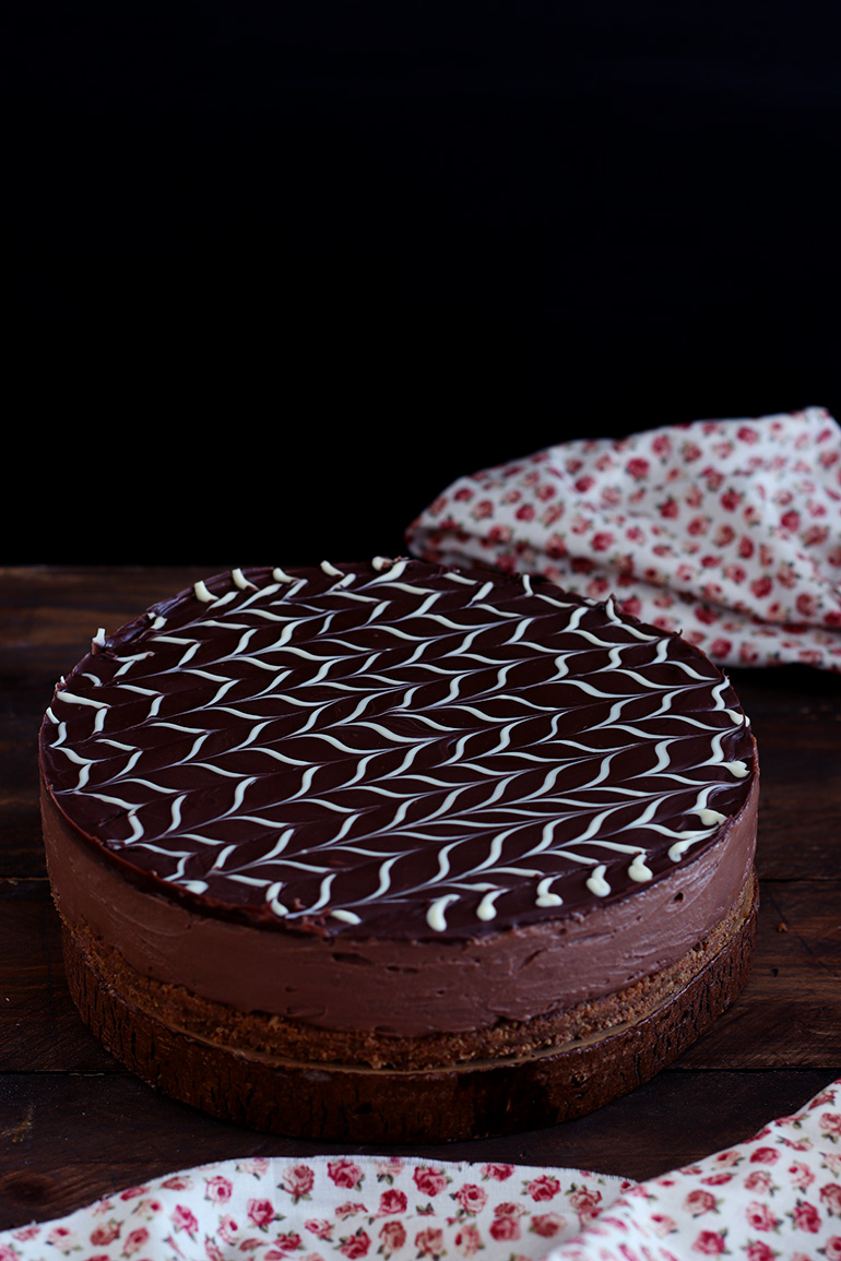 TARTA DE QUESO Y CHOCOLATE