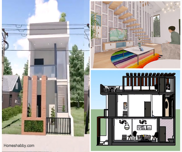 Desain dan Denah Rumah Sultan di Lahan Sempit Ukuran 3 x 