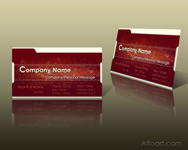 Business card layout