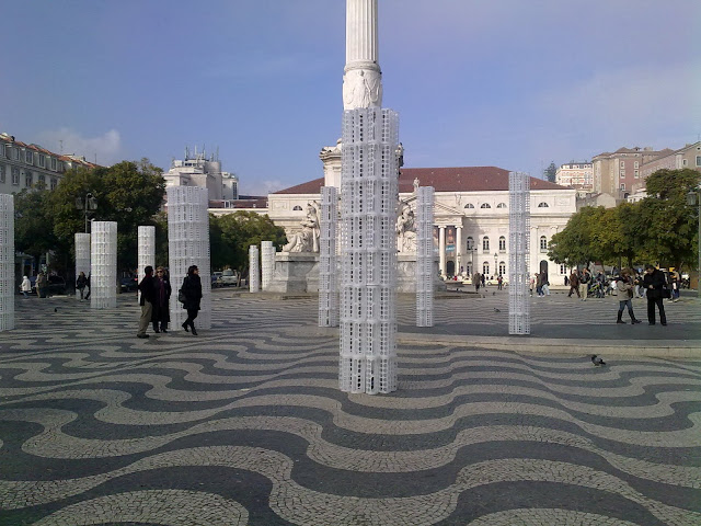 IKEA Christmas street lighting in Lisbon, Portugal