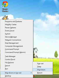 Cara cepat shutdown windows 8 tanpa mouse