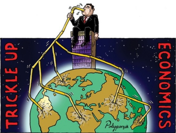 Polyp: Trickle Up Economics - Northern Hemisphere view.