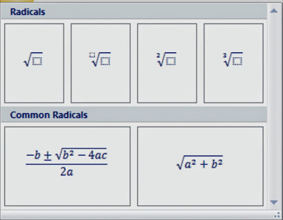 cara Membuat Equation dan Symbol dalam Microsoft Word