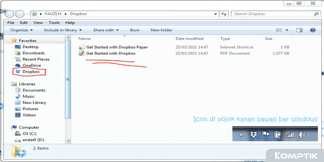Cara Menggunakan Dropbox di PC Laptop Windows