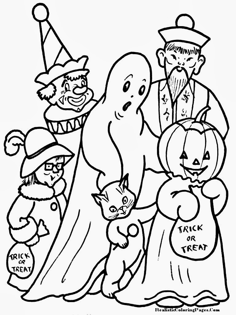 happy halloween printable coloring pages
