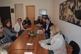 Συνάντηση των εργαζομένων στα Σούπερ μάρκετ Καρυπίδη με τους βουλευτές του ΣΥΡΙΖΑ Πιερίας.