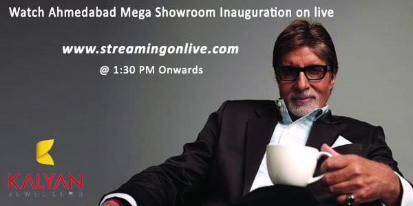 Big B Inaugurated Kalyan Jewellers Ahmadabad Showroom