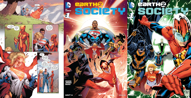 Earth 2: World's End #16, Page By Eduardo Pansica / Earth 2: Society #1