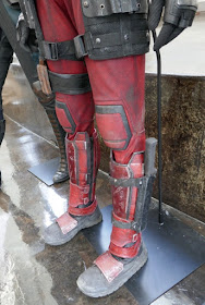 Deadpool 2 legs costume detail