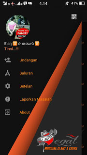 Download BBM MOD The Begal Theme Orange v3.0.1.25 APK