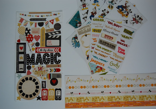 Stickers Disney DIY Scrapbook Kit Say Cheese Mickey Mouse Disney World Happiest Place on Earth