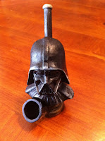 Star Wars Character On Handmade Tobacco Pipe, Darth Vade Head