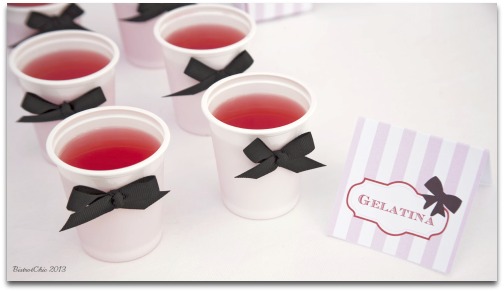 Simple jelly display idea for a party table from BistrotChic