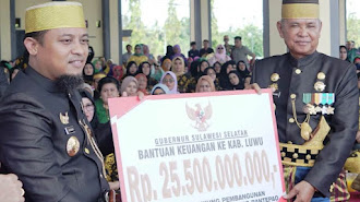 Gubernur Sulsel Andi Sudirman Menggelontorkan Anggaran Sebesar 400 Miliar di Luwu