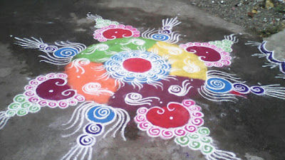 Huge Circle Rangolis